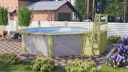 Vorschaubild Karibu Pool Modell X2 470 x 470 cm mit Terrasse - kesseldruckimprägniert mit Metallecken