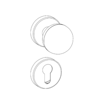 Griffwerk Wechselgarnitur ULMER GRIFF R 4 -Edelstahl matt