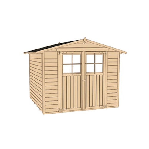 Weka 19 mm Gartenhaus 316 - Doppeltür