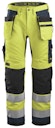 Vorschaubild Snickers AllroundWork, High-Vis-Arbeitshose+ mit Holstertaschen, Warnschutzklasse 2