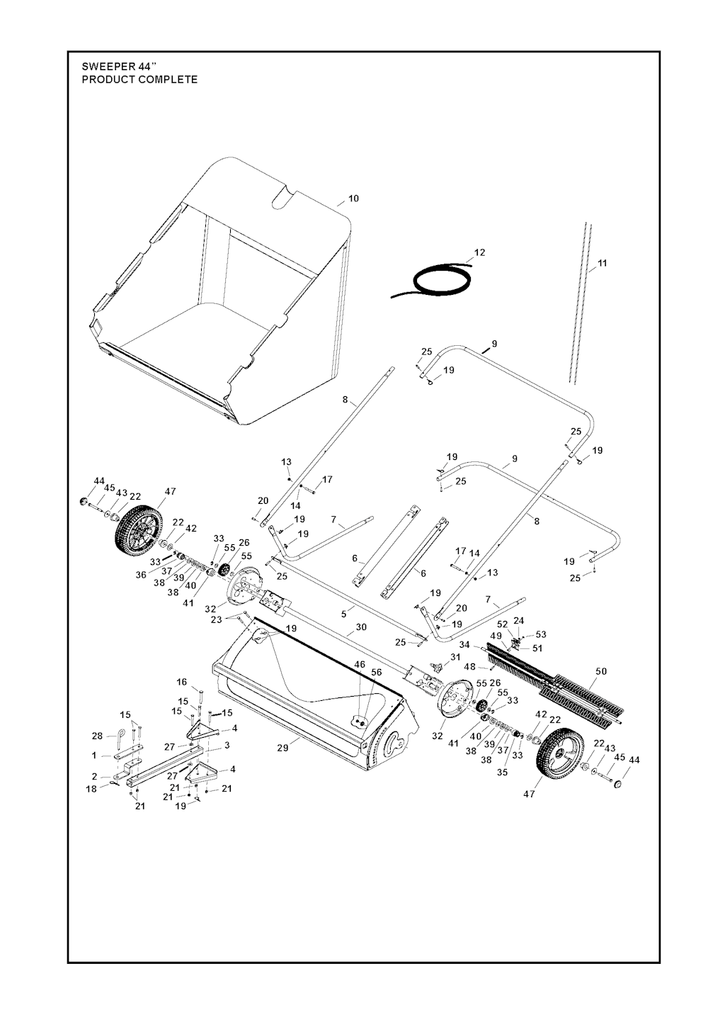 Explosionszeichnung Ersatzteile