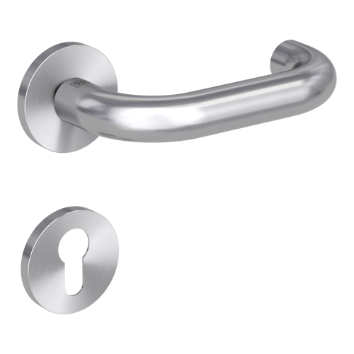 Griffwerk VAYA 183 ALESSIA fast2fix Fast2Fix GK3 Rosetten rund Profilzylinder Edelstahl matt