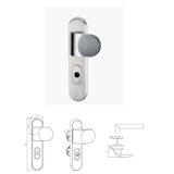 Griffwerk Kombi-Schutzbeschlag TITANO SB_880 Schutzklasse ES1, ZA 72Zubehörbild