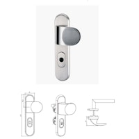 Griffwerk Kombi-Schutzbeschlag TITANO SB_880 Schutzklasse ES1, ZA 72