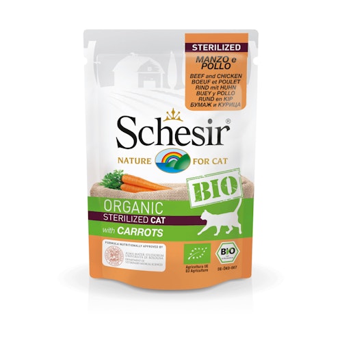 Schesir BIO 85 Gramm Katzennassfutter