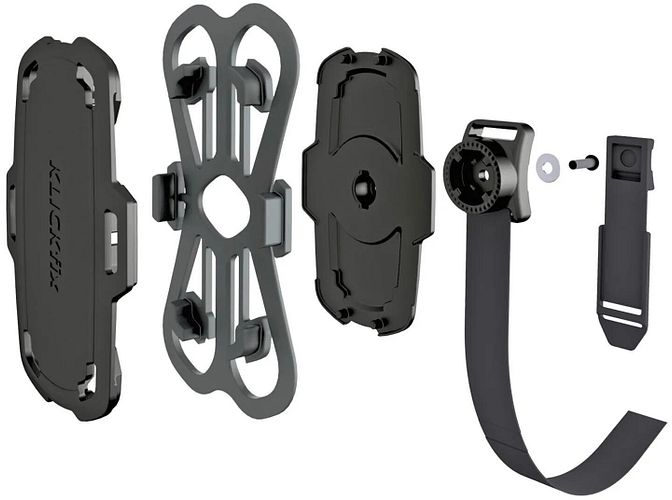 Rixen & Kaul Handyhalter Phonepad Quad Mini grau/schwarz