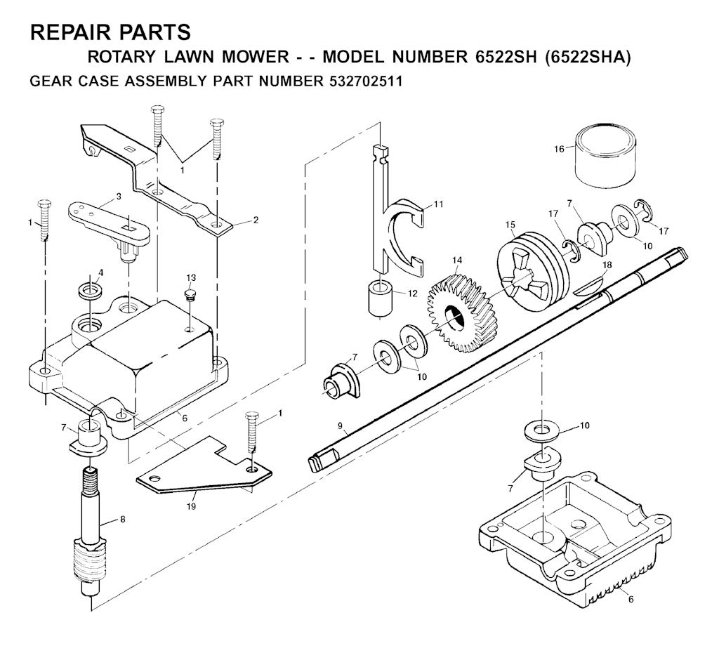 Explosionszeichnung Ersatzteile