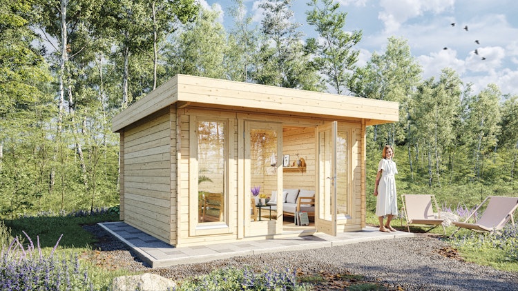 Wolff Finnhaus Gartenhaus Malmö 44-B isolierverglast