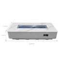 Vorschaubild Gas Feuerstelle Athen Marmor-Optik weiß