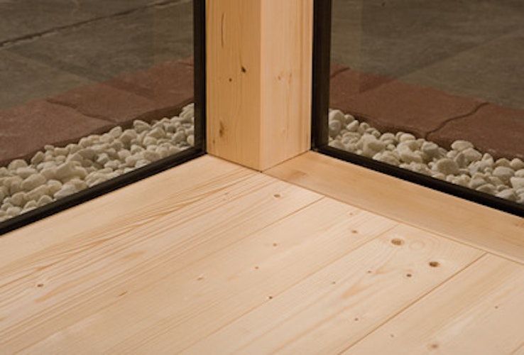 Weka Gartenhaus Designhaus Cubilis 2.0 mit Lamellenelementen - 45 mm 