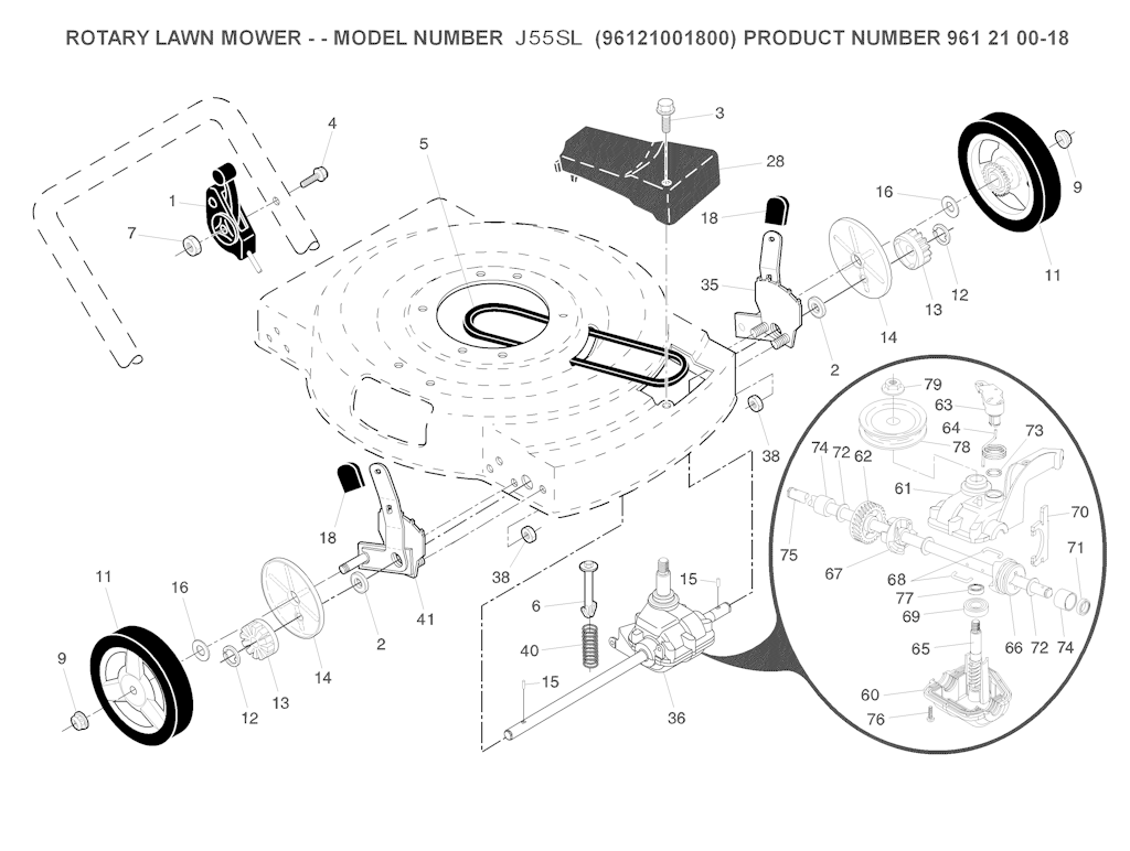 Explosionszeichnung Ersatzteile