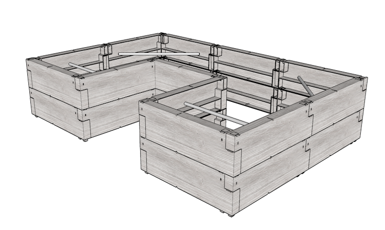 JUWEL Hochbeet "Timber" Ergoline