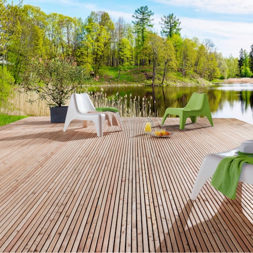 mocoPinus Terrassensystem PINUTEX sib. Lärche- vorgefertigte Terrassen