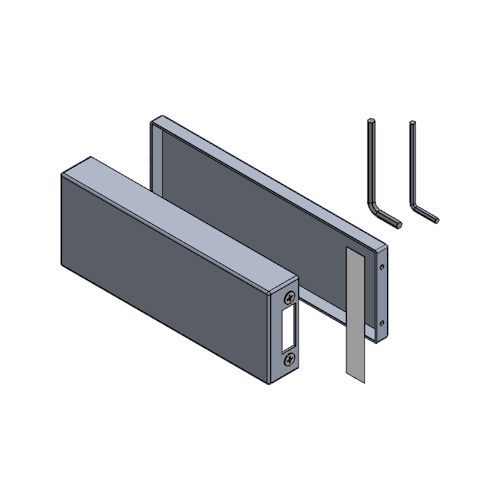 Griffwerk FABRICO/STYLE -Edelstahl Optik Cover-Set -Gegenkasten
