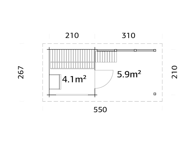 Palmako Saunahaus Sanna 4,1 + 5,9 m²