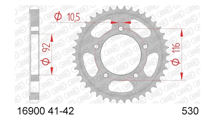 Afam Kettenrad 16900