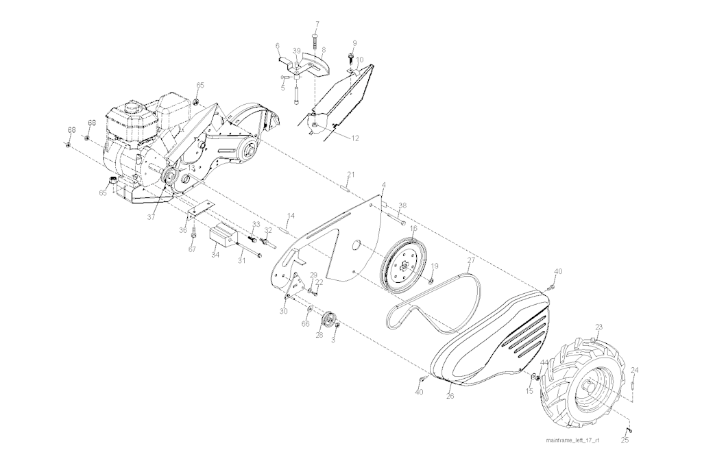 Explosionszeichnung Ersatzteile