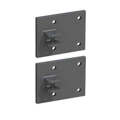 TraumGarten Montageplatte für Tor an Mauer - 2er Set 