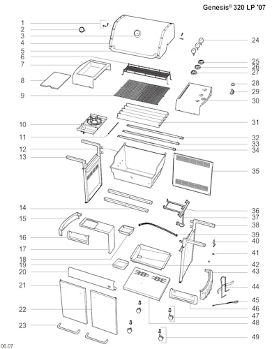 Weber Genesis E-320 LP Blk Limited (2008) (DE/AT)