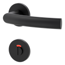 Vorschaubild Griffwerk VAYA 178 LORITA fast2fix Fast2Fix GK3 Rosetten rund WC rot/weiß Graphitschwarz