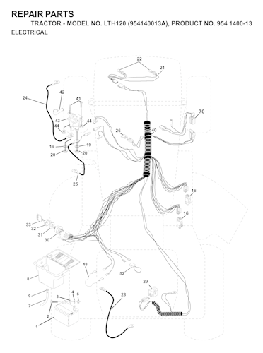 Husqvarna Gartentraktoren LTH120, 954140013A, 1997-01