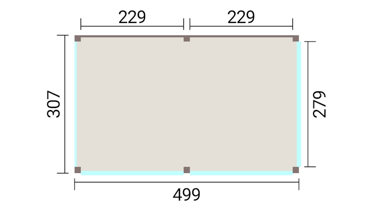 Weka Design Pavillon Lumley - 500 x 300 cm