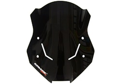 ERMAX Scooterscheibe Sport Acrylic durchsichtig Schwarz getönt für KYMCO DT X360 125i; DT X360 350i