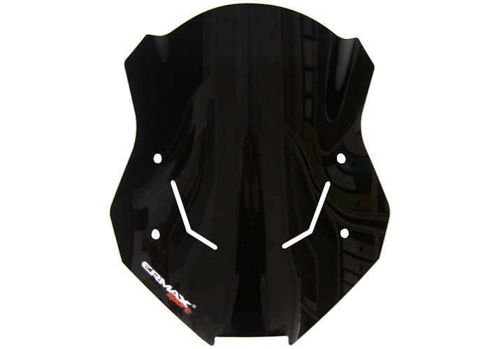 ERMAX Scooterscheibe Sport Acrylic durchsichtig Schwarz getönt für KYMCO DT X360 125i; DT X360 350i