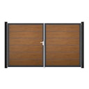 Vorschaubild GroJa BasicLine Premium Doppeltor Rahmen Aluminium Anthrazitgrau 3000 x 1800 mm