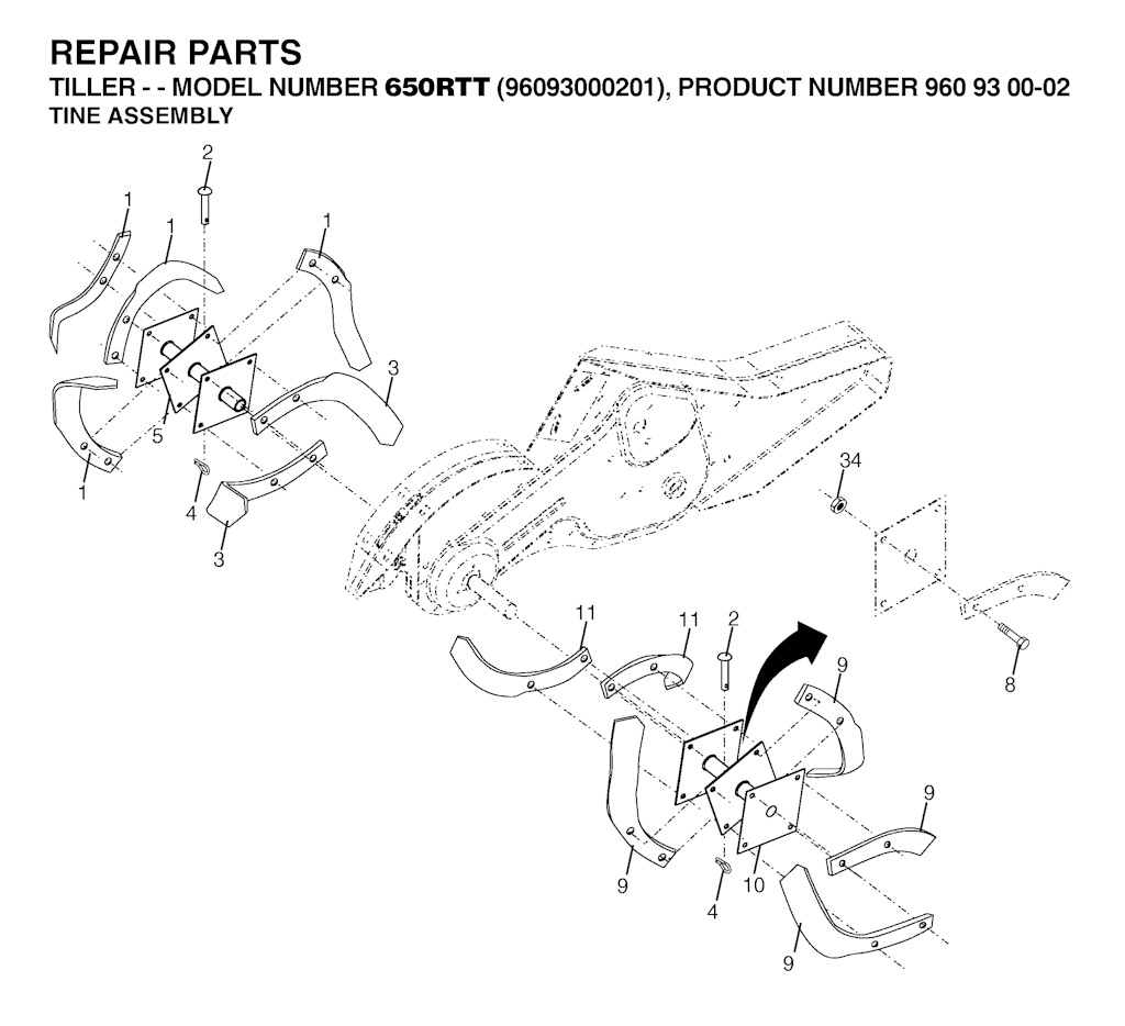 Explosionszeichnung Ersatzteile