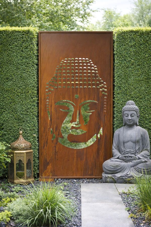 Badeko Parawand „Buddha“ in Edelrostoptik