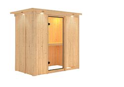 Karibu Sauna Variado mit Fronteinstieg 68 mm inkl. gratis Zubehörpaket im Wert von 126,96€