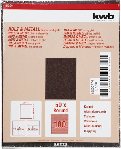 kwb Schleifbogen Korund K 100 810100