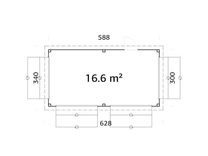 Palmako Marktstand Connect Lenna 16,6 m² SET 312