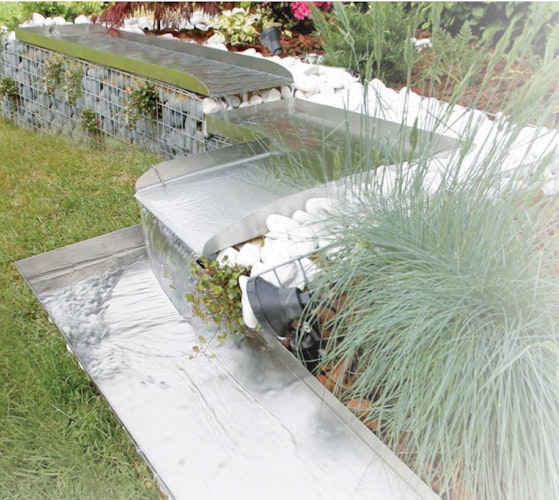 Ubbink Edelstahl Bachlauf Wolga Gerade