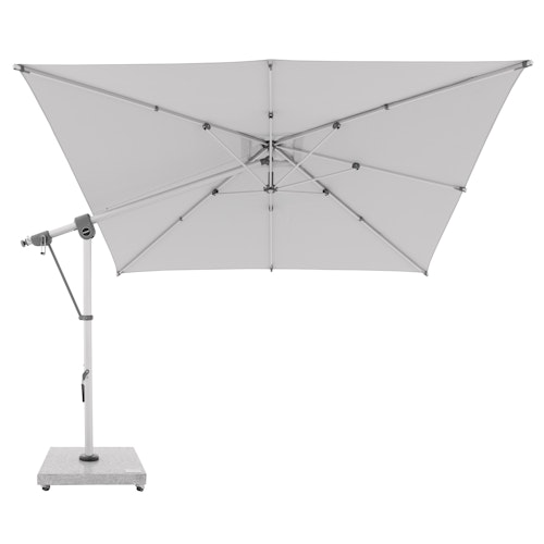 doppler Pendelschirm EXPERT 300 x 300 cm, Aluminium Silber / 100 % Polypropylen 220 g/m²