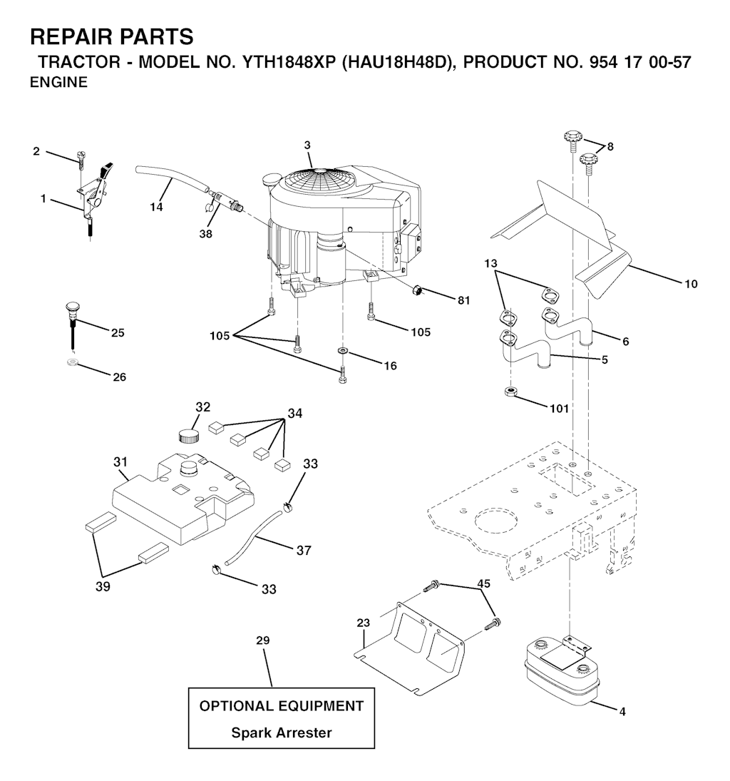 Explosionszeichnung Ersatzteile