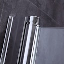 Vorschaubild Duschkabine Falttüre XFT ESG 8 mm inkl. Duschwanne und Ablauf 900 x 900 x 1900 mm