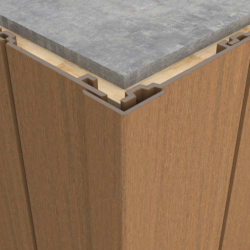 NewTechWood WPC Winkel 55 x 55 x 2900 mm