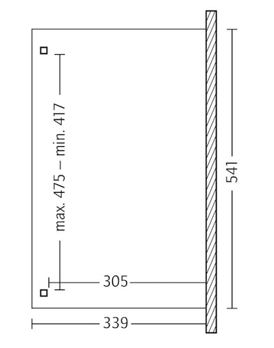 Skan Holz Terrassenüberdachung Verona o. Mittelpfosten Breite 541 cm