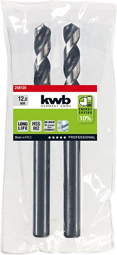 kwb Akku Top HI-NOX HSS Bohrer 12 mm TÜ 258120