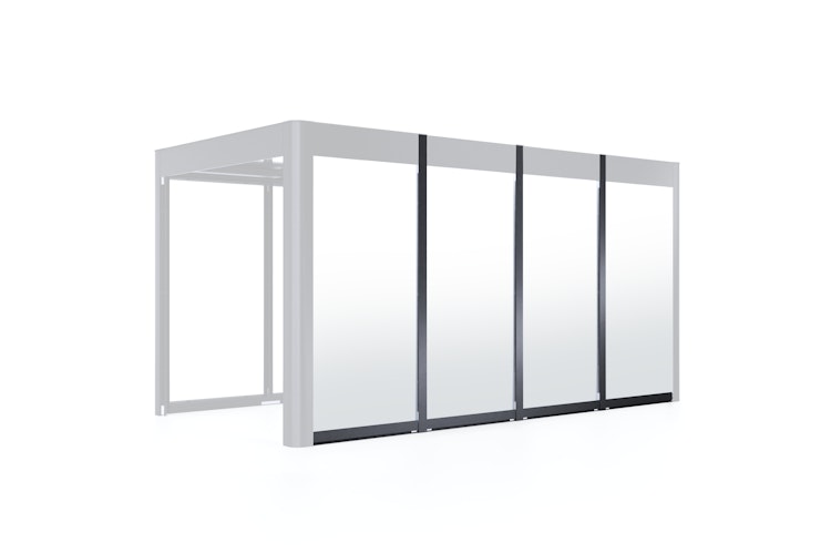 SunElements Wandelement SunCover Deluxe - 5 mm ESG satiniert