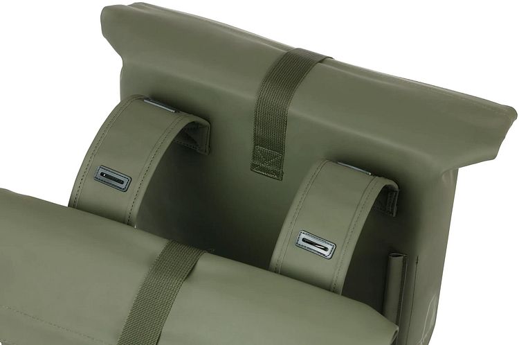 Basil City Double Pannier Bag Doppeltasche grün moss green MIK