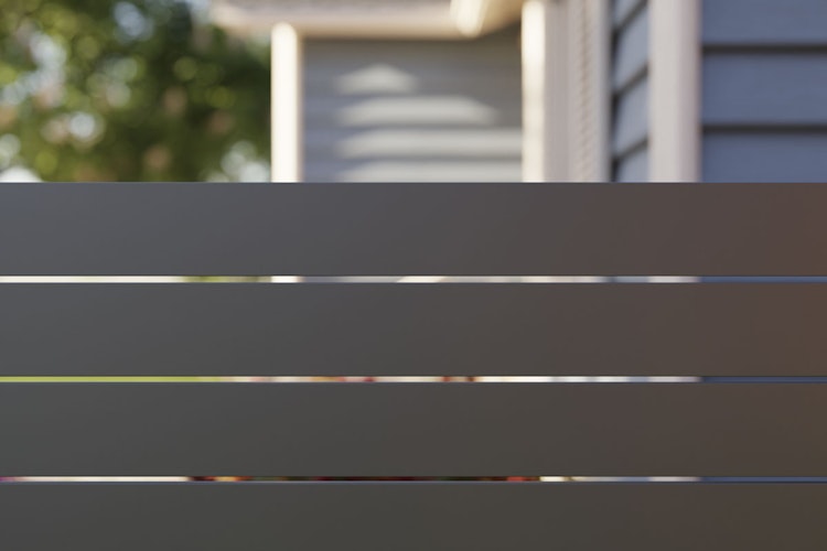 dz Alu Steckzaun-Komplettset VIDUAL Line 150 Distanz 10 mm zum Einbetonieren