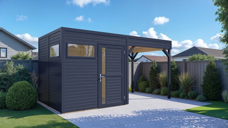 Bertilo Gartenhaus Cubus 2 Lounge - 19 mm