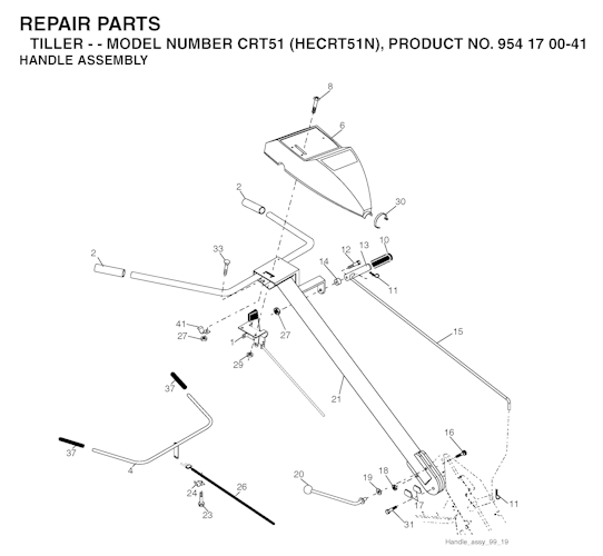 Husqvarna Motorhacken CRT 51, HECRT51N, 954170041, 2004-01