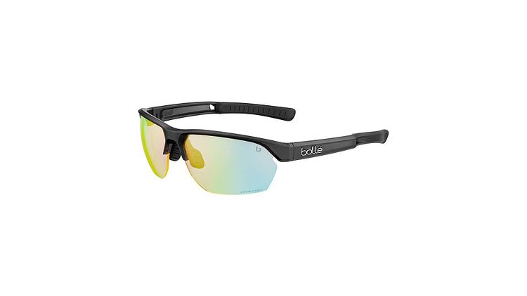 Bollé Brille Victus schwarz black frost, Gläser Phantom Clear Green