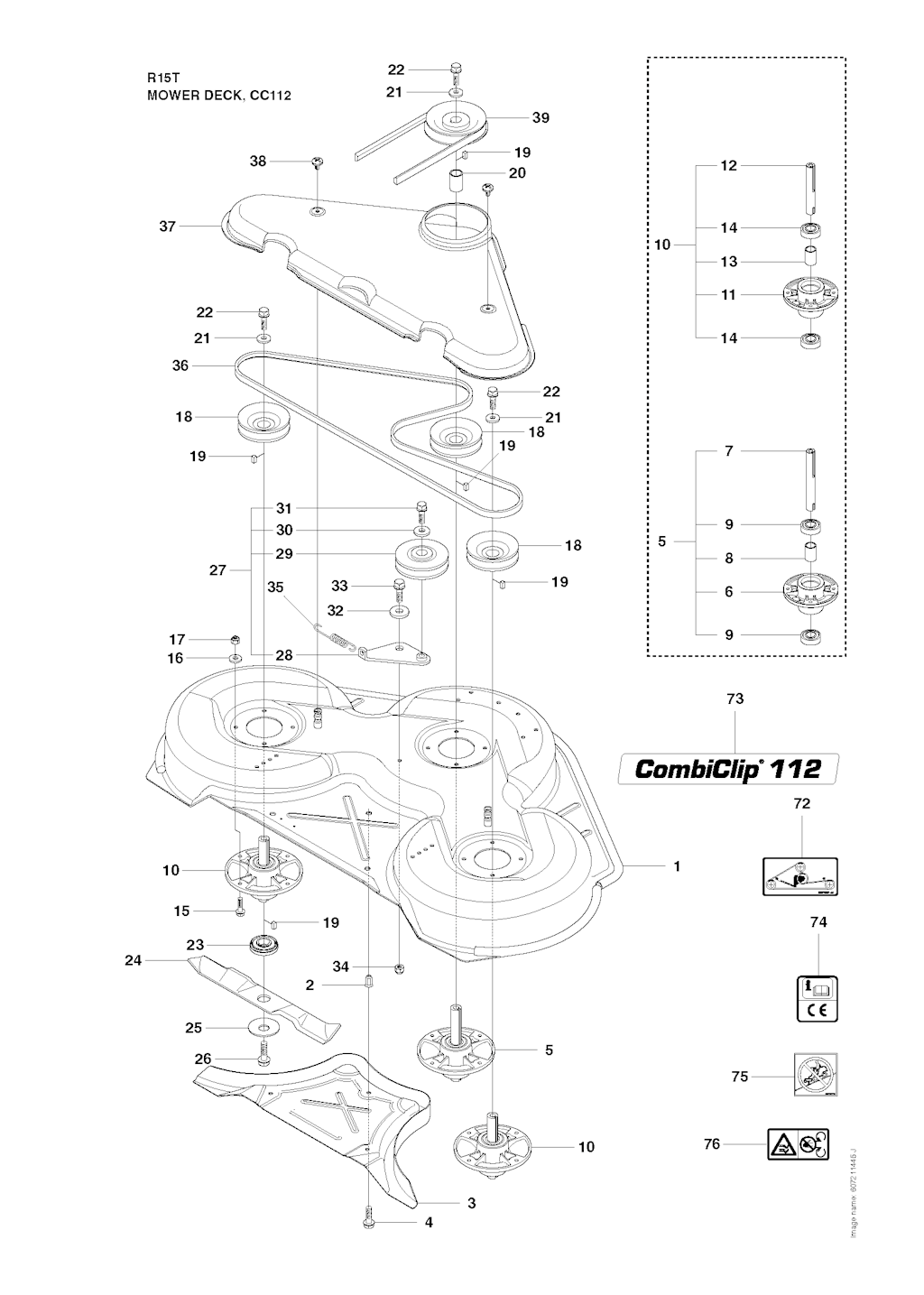 Explosionszeichnung Ersatzteile