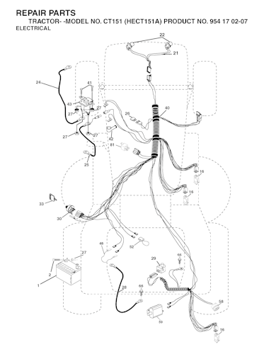 Husqvarna Gartentraktoren 954170207 CT151