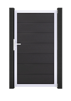 GroJa Solid Grande Tor Standard 1-flügelig mit Aluminiumrahmen